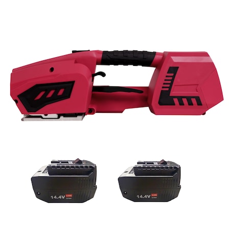 Pake Handling Tools Electric Strapping Tool Portable Baler for 1/2-5/8 in PP PET Straps, 2x4000mah PAKMA02